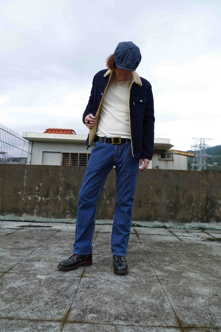 [出類拔萃]金斯大 Jeansda Wabash Stripe Rigid Work Pant