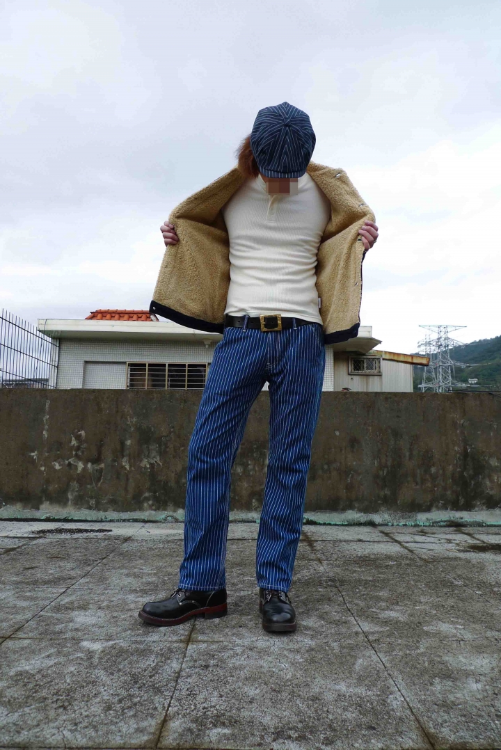 [出類拔萃]金斯大 Jeansda Wabash Stripe Rigid Work Pant