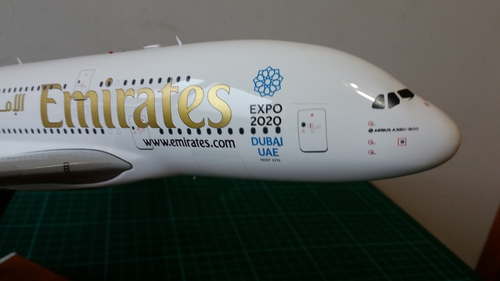 阿聯酋航空 Emirates Airbus A380-800 1/200模型 [簡易開箱]