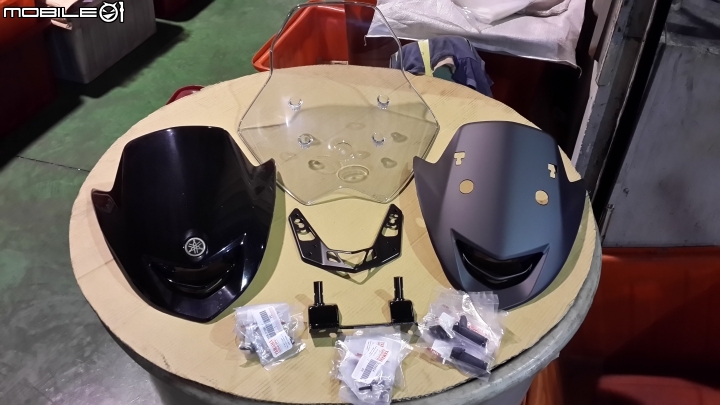 SMAX 155 原廠歐規風鏡 DIY