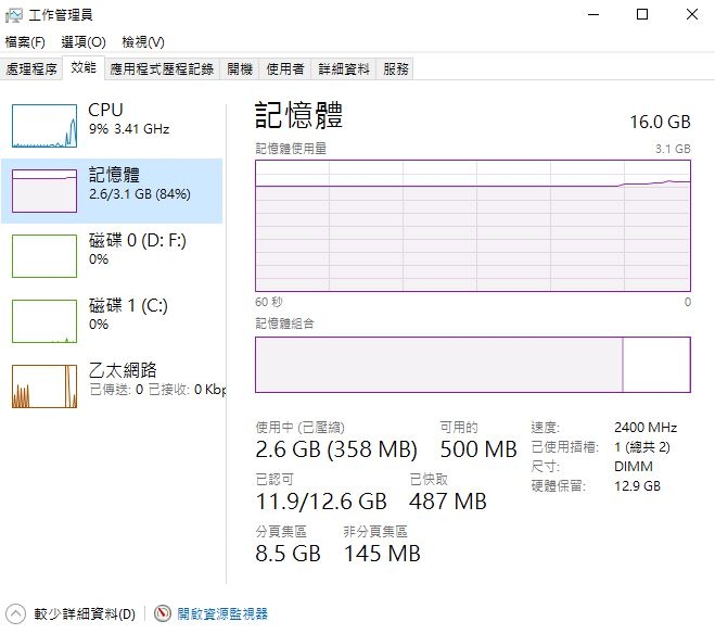 新電腦怎麼會說我記憶體不足?(已解決,感謝)