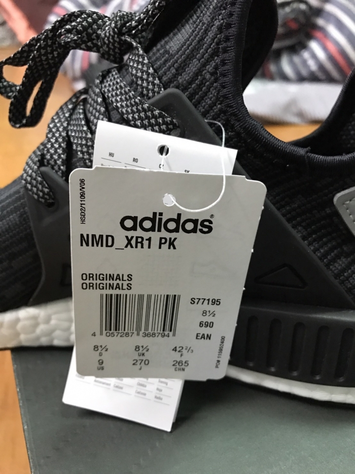 麻煩幫驗鞋NMD XR1 PK