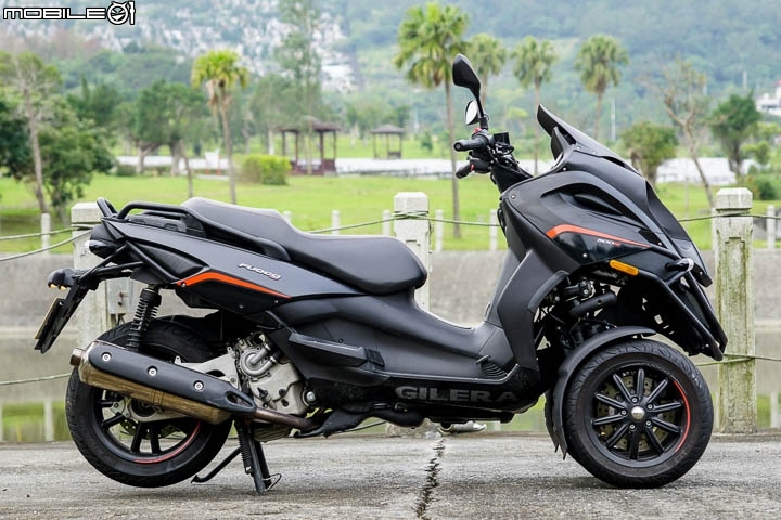 粗曠造型科技內在 Gilera Fuoco 500 三輪黃牌重機