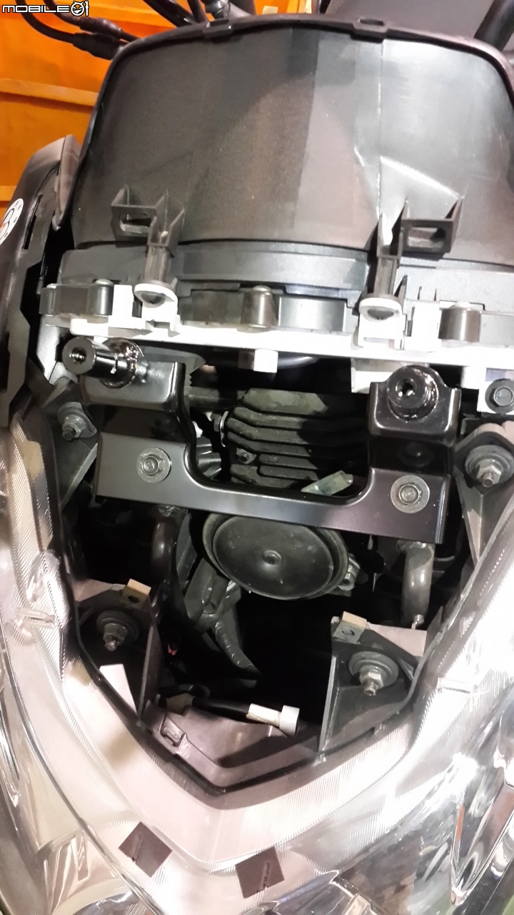 SMAX 155 原廠歐規風鏡 DIY