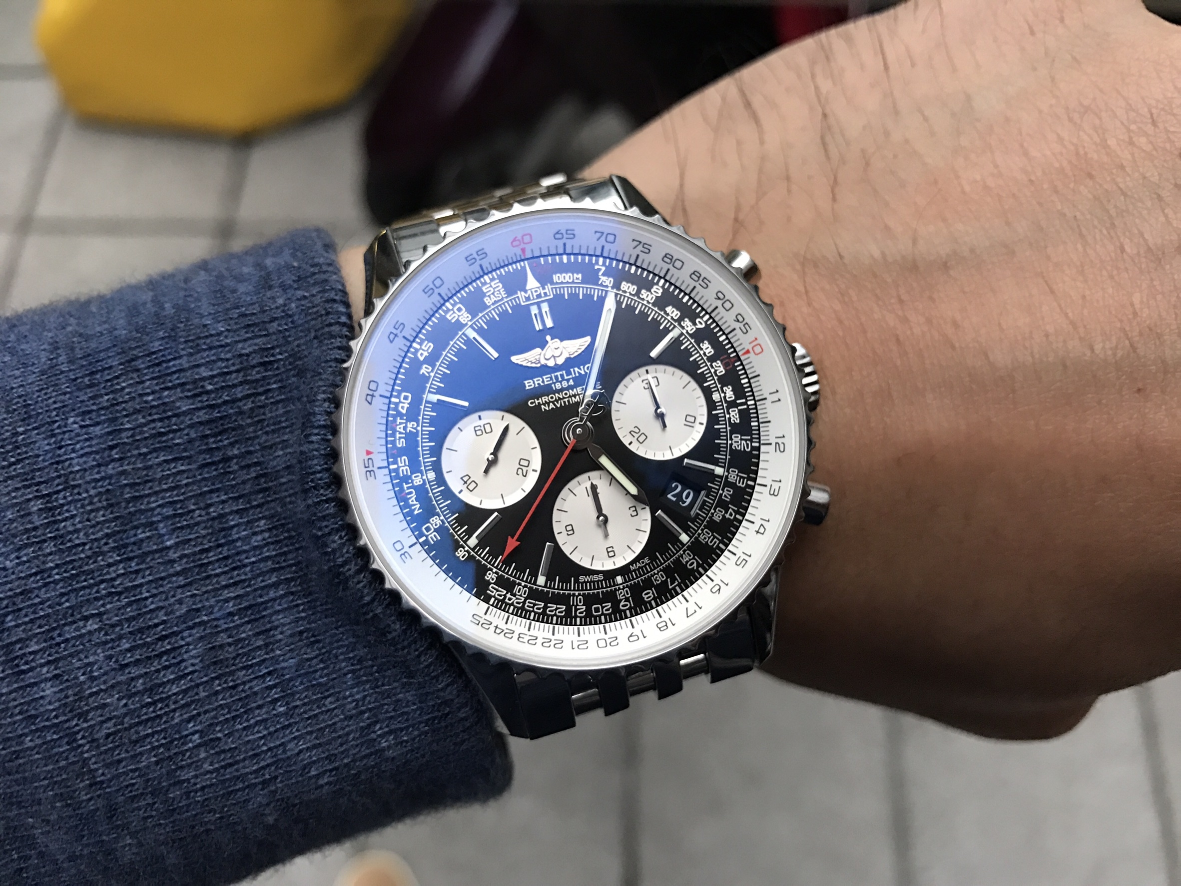 [開箱] 百年靈 Breitling Chronomat 44 + Navitimer 01 經典款一次滿足