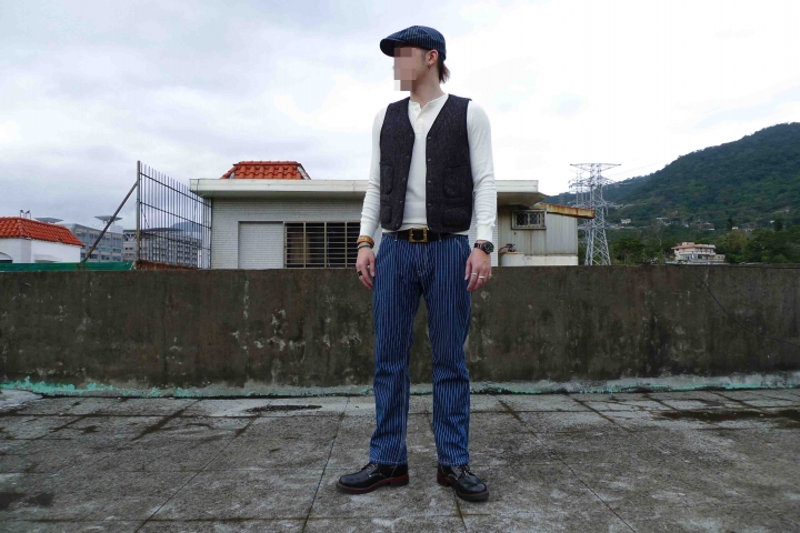 [出類拔萃]金斯大 Jeansda Wabash Stripe Rigid Work Pant
