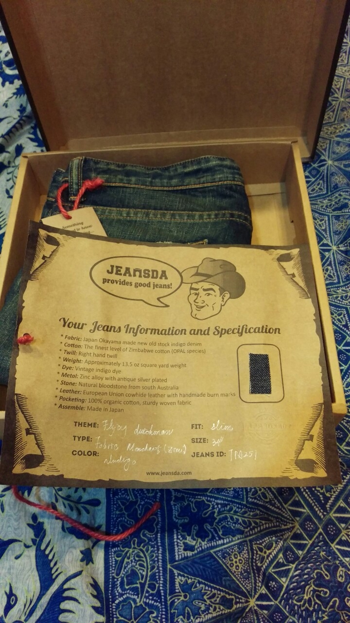 (開箱)JEANSDA Flying Dutchman Fabric Merchant Aged Jeans 幽靈船布料商人仿舊褲