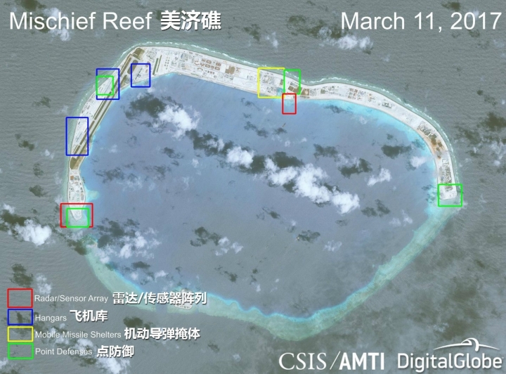 大陸基本完成南中國海主要島礁硬體建設