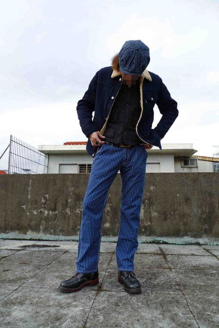 [出類拔萃]金斯大 Jeansda Wabash Stripe Rigid Work Pant