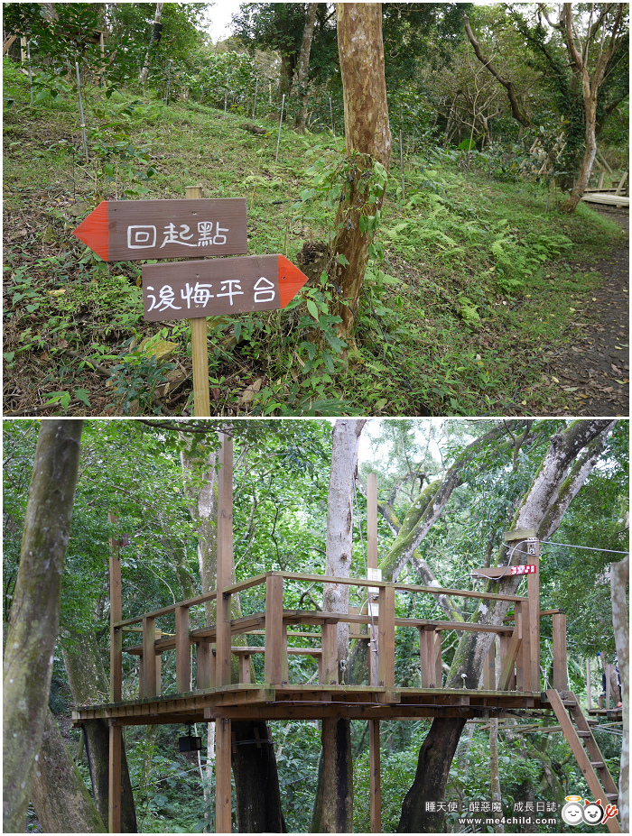 【花蓮親子景點】跟著孩子到森林當泰山,在樹冠層探險當野猴子享受盪來盪去的快感!走迷宮、鋼索、棧道、吊橋、樹梯,在自由自在的空氣裡開懷大笑!