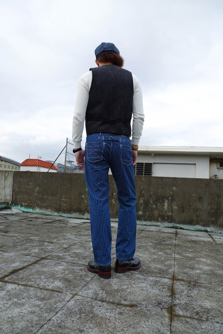 [出類拔萃]金斯大 Jeansda Wabash Stripe Rigid Work Pant