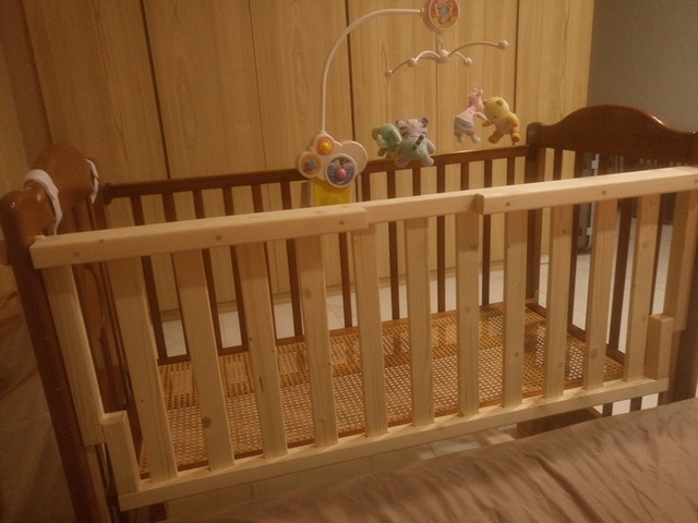 嬰兒床升降改裝