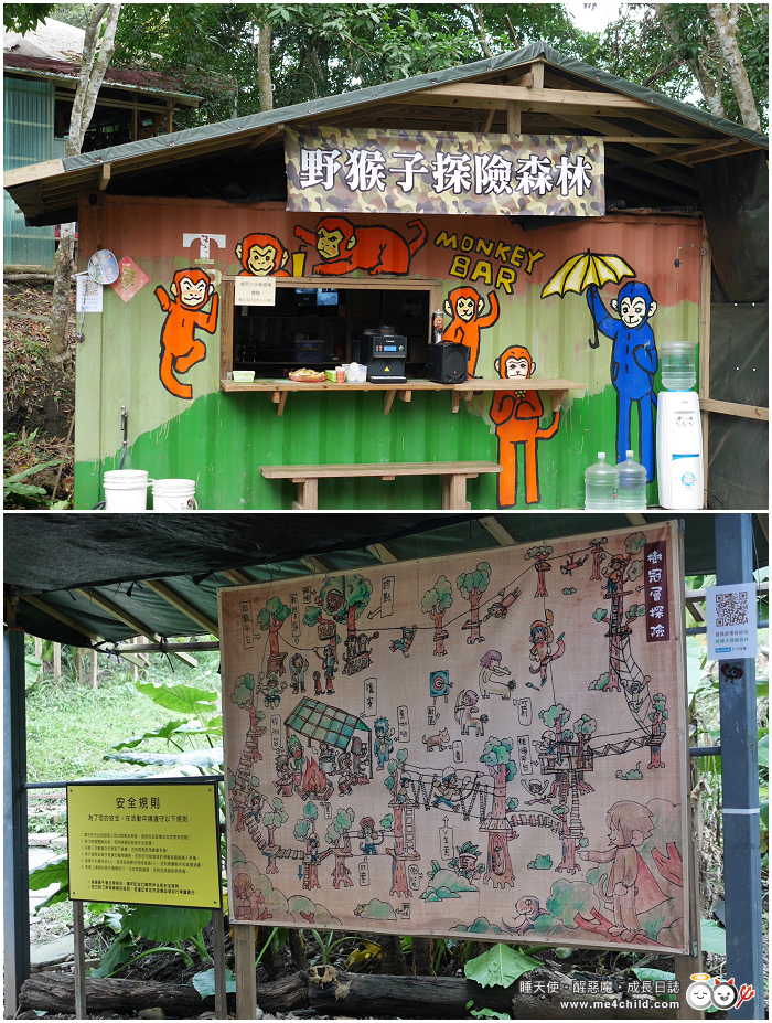 【花蓮親子景點】跟著孩子到森林當泰山,在樹冠層探險當野猴子享受盪來盪去的快感!走迷宮、鋼索、棧道、吊橋、樹梯,在自由自在的空氣裡開懷大笑!