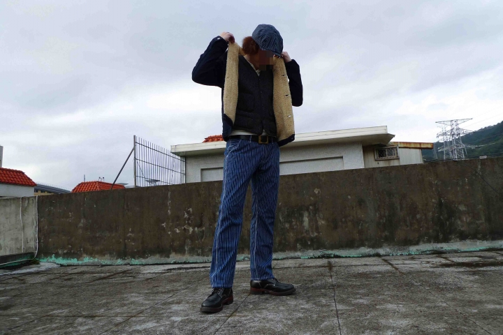 [出類拔萃]金斯大 Jeansda Wabash Stripe Rigid Work Pant