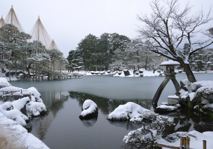 【日本 中部/石川金澤】兼六園-日本三大名園之一的絕美雪景
