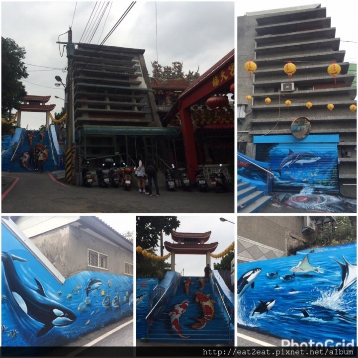 【花蓮住宿】北濱公園對面 童話主題汽車旅館-海洋館 海景四人房+雙人房+福天宮彩繪階梯