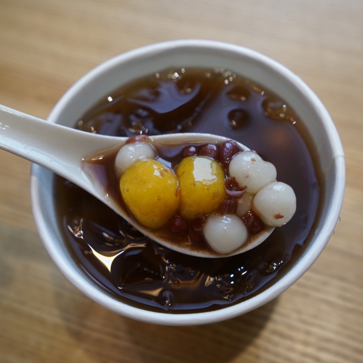 [食記]  愛來愛玉(民族店)。綜合圓紅豆湯。外帶版