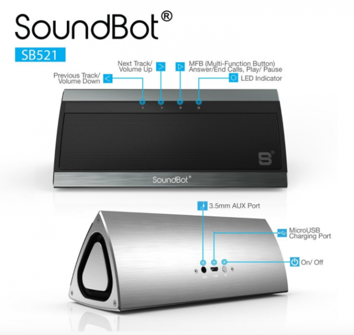 [產品開箱]美國品牌聲霸SoundBot SB521藍牙喇叭--大音量適合戶外休閒活動