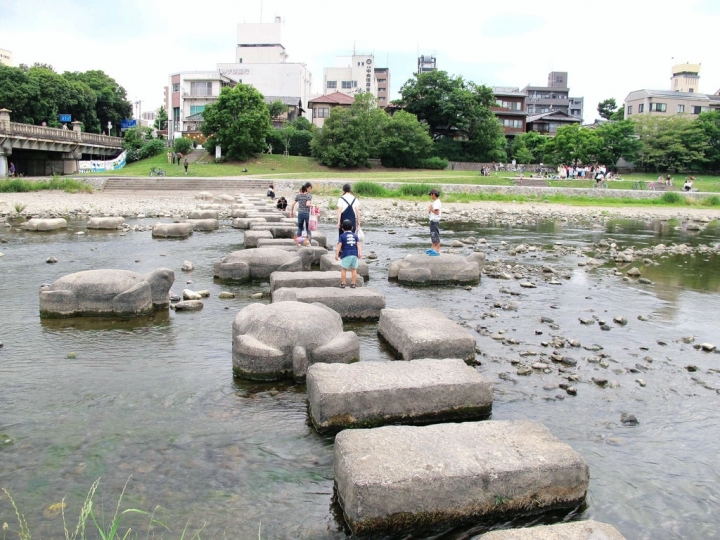 【Kyoto．走跳】京都哲學之道的夏日漫遊.鴨川跳烏龜與先斗町美味擔擔麵