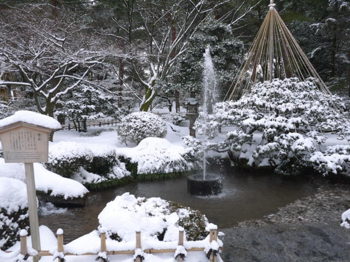 【日本 中部/石川金澤】兼六園-日本三大名園之一的絕美雪景