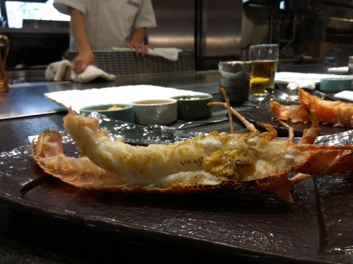 [活海鮮鐵板燒]台中大江戶町食記~日式料理風~漁市場重現~龍蝦界勞斯萊斯~玫瑰/黃金龍蝦~上等青口鰻~老饕牛肉~CP值高!
