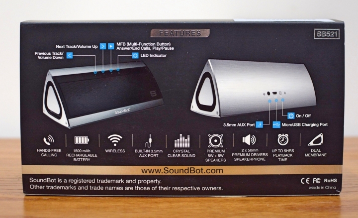 [產品開箱]美國品牌聲霸SoundBot SB521藍牙喇叭--大音量適合戶外休閒活動