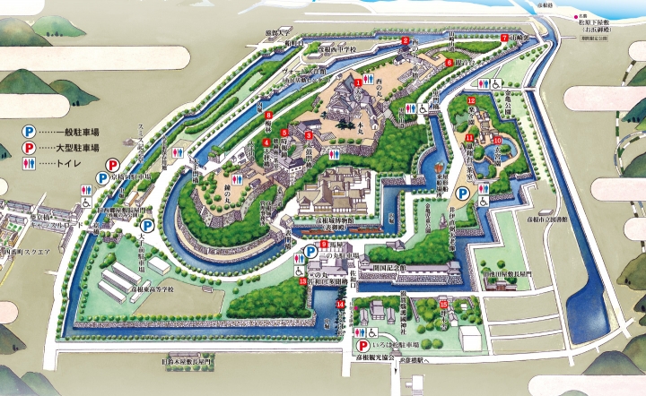 【滋賀】彥根城，遊覽國寶古城賞櫻花美景