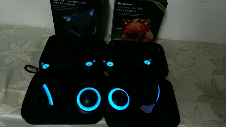 【隨手玩開箱】貓耳耳機2代無線多彩版，可換8種燈光與藍芽連結!!