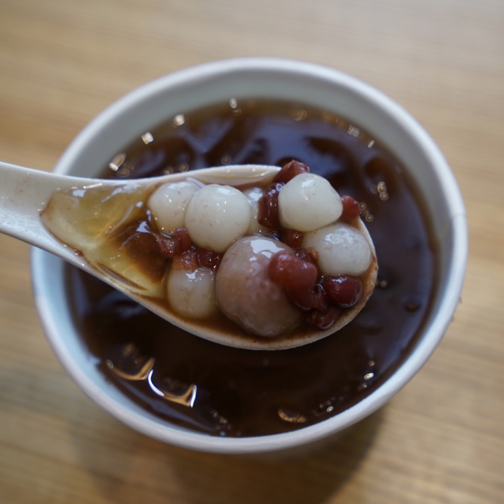 [食記]  愛來愛玉(民族店)。綜合圓紅豆湯。外帶版