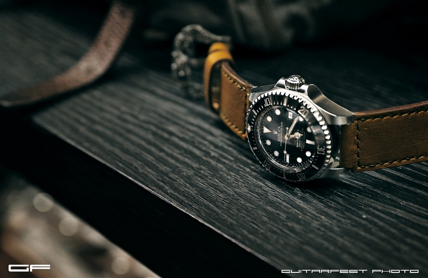 當Rolex 116660 DeepSea 遇上手工訂製皮錶帶 = ?