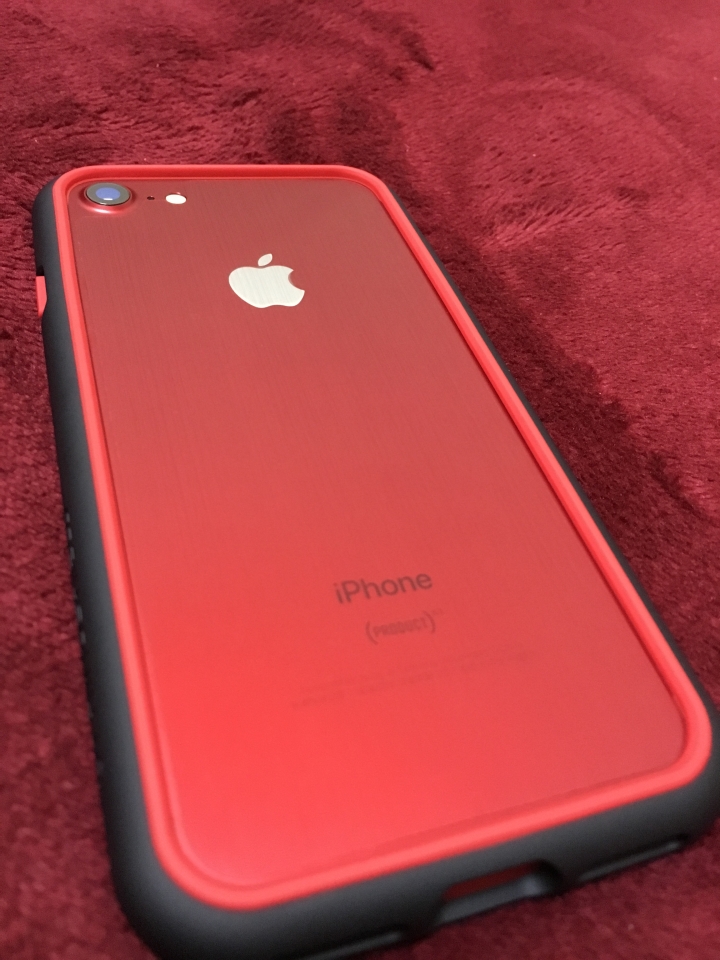 紅色iphone 7 黑紅配