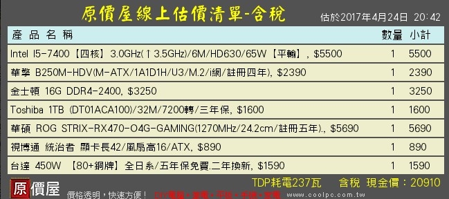 新手自組電腦預算約20k求體檢