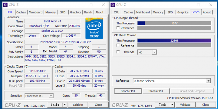 E5-2696v3 超頻4G小測