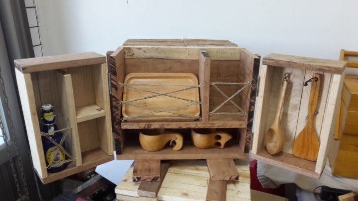 窮人版假掰廚房餐具收納箱DIY