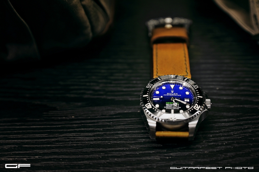 當Rolex 116660 DeepSea 遇上手工訂製皮錶帶 = ?
