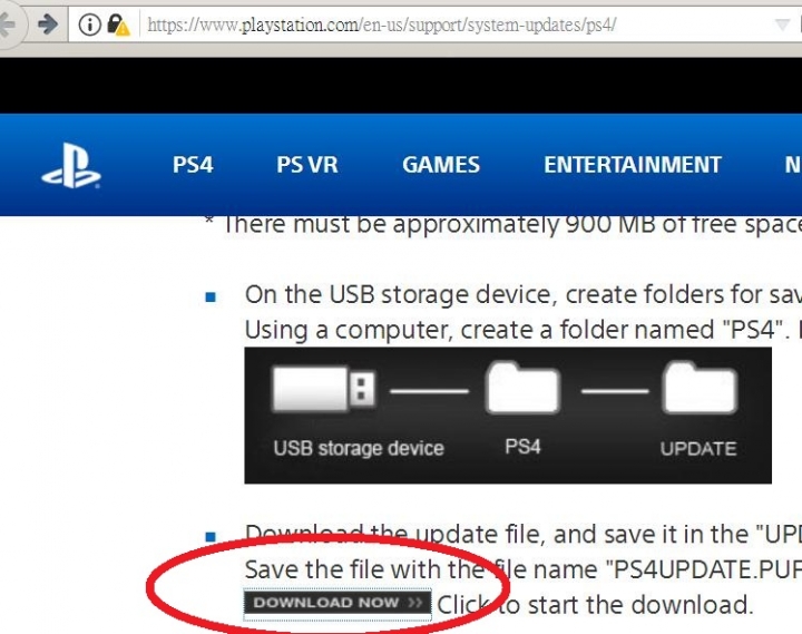 PS4 pro 主機系統下載