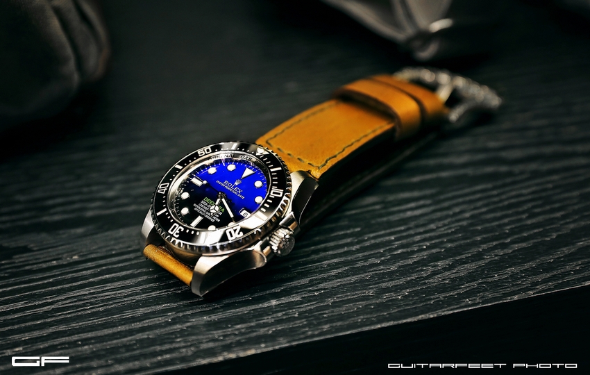 當Rolex 116660 DeepSea 遇上手工訂製皮錶帶 = ?