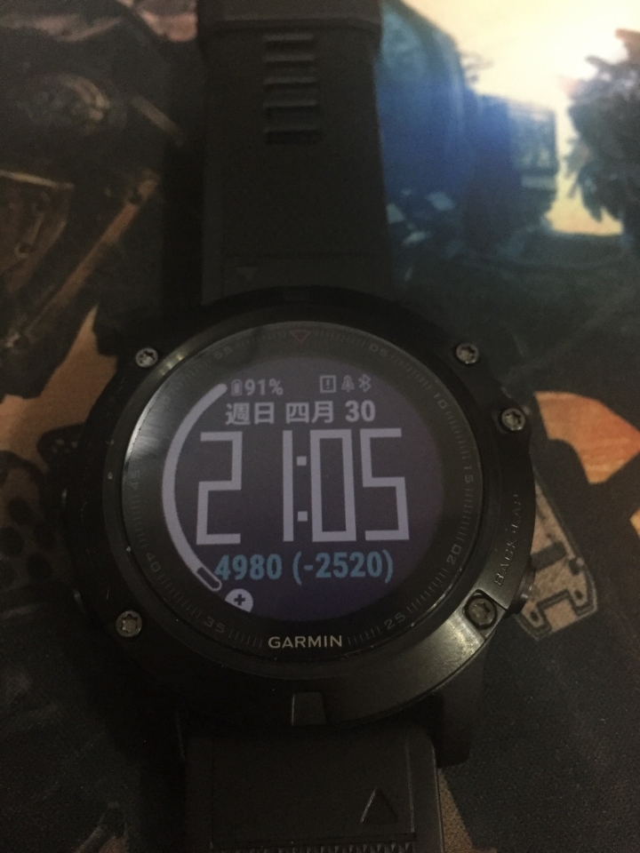 GARMIN FENIX 5X 錶面下載使用異常