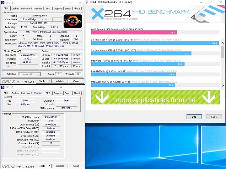 Ryzen5 1400+AORUS AX370 GAMING K7，更新BIOS後效能更強悍