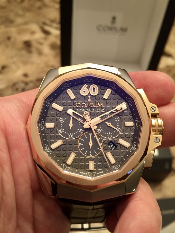 Corum 海軍上將 AC-ONE 45 CHRONOGRAPH 簡單開箱