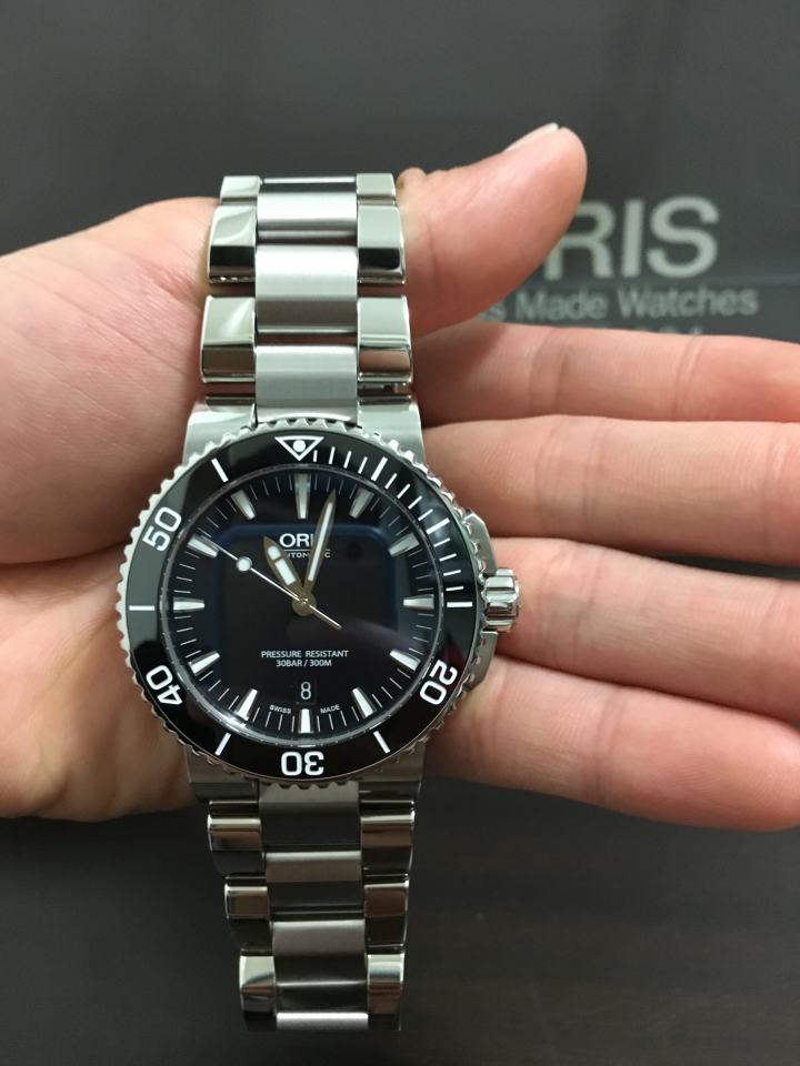 【開箱&DIY更換電池】ORIS Aquis 藍 & G-SHOCK ga100 (圖多文更多)