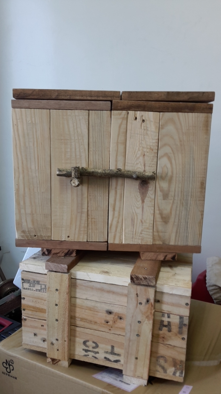 窮人版假掰廚房餐具收納箱DIY
