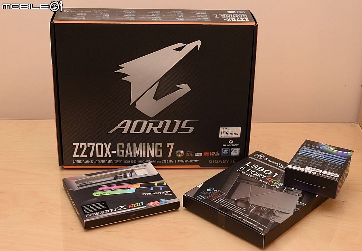 [開箱] 技嘉 AORUS 電競 Z270X-GAMING 7 & Optane測試