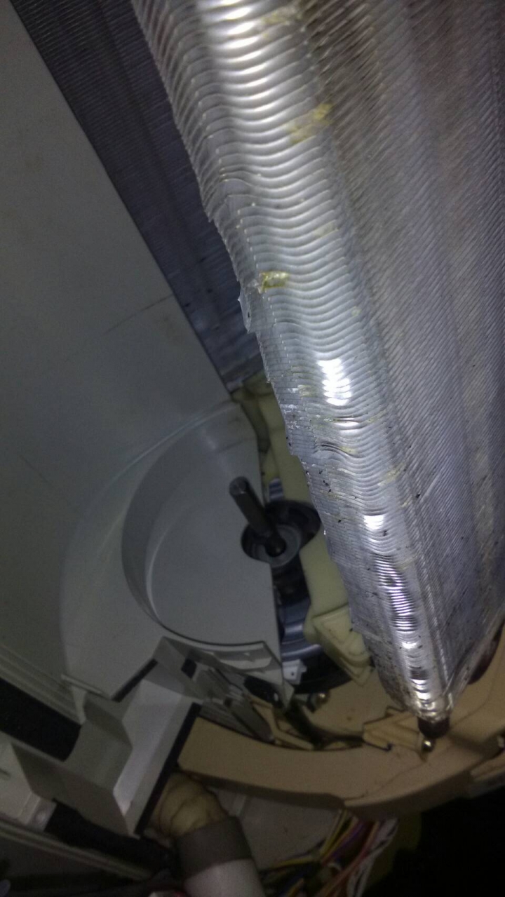 冷氣室內機貫流扇取出與裝回