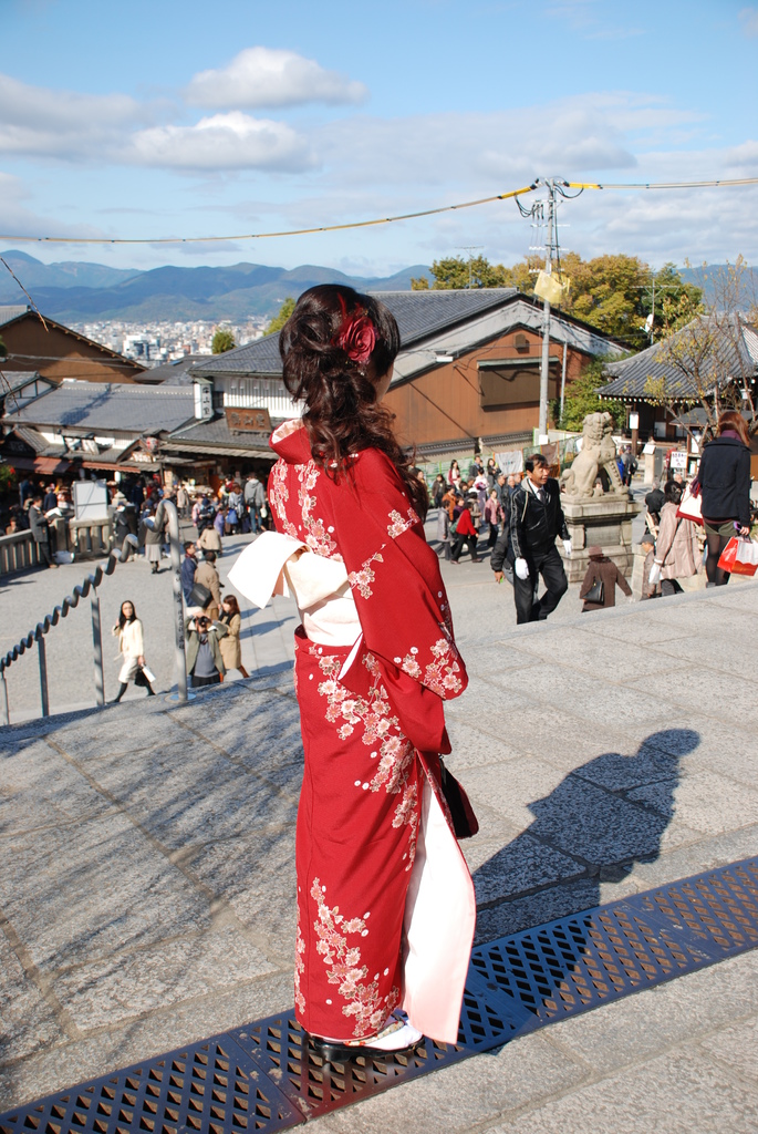<日本>2011自私之日本行~清水寺岡本和服體驗、八坂神社、花見小路