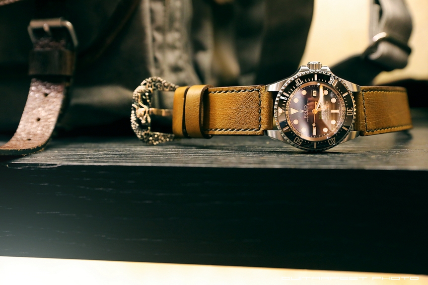 當Rolex 116660 DeepSea 遇上手工訂製皮錶帶 = ?