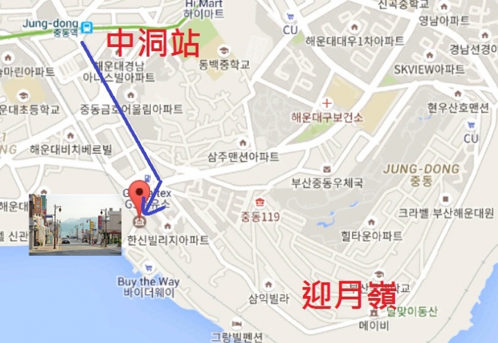 韓國釜山迎月嶺散步路線推薦 尾浦鐵道走向海雲台海水浴場