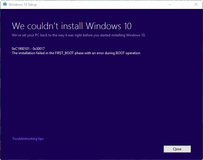 Win 10 1607無法更新到1703