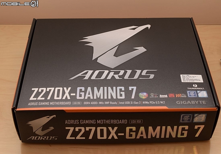 [開箱] 技嘉 AORUS 電競 Z270X-GAMING 7 & Optane測試