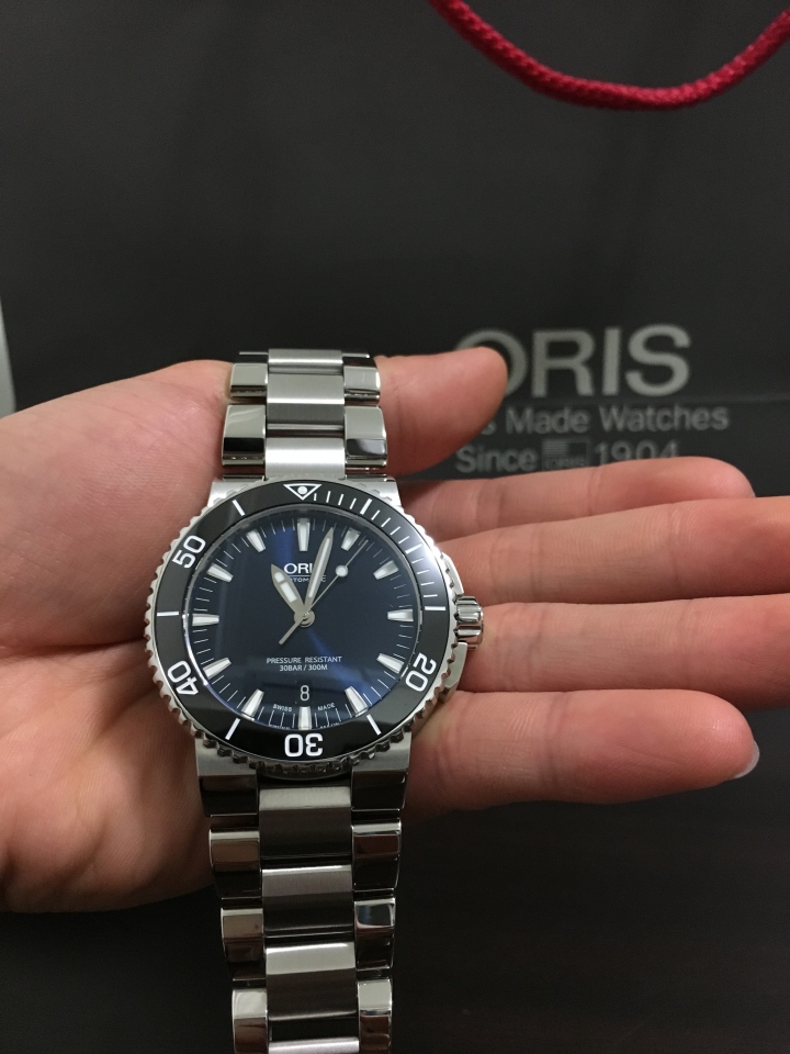 【開箱&DIY更換電池】ORIS Aquis 藍 & G-SHOCK ga100 (圖多文更多)